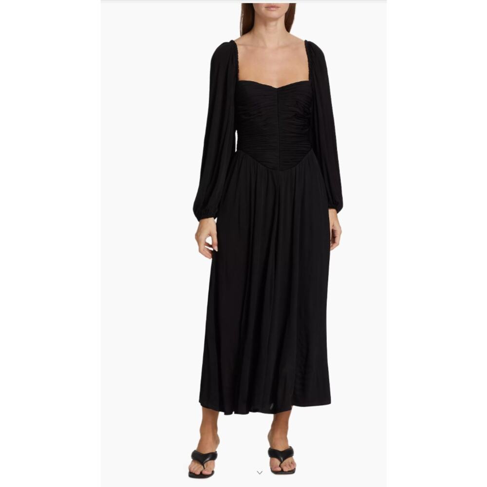 The Westside Vivian Ruched Maxi‎ Dress Size Small